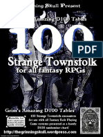 100 Strange Townsfolk For All Fantasy RPGs