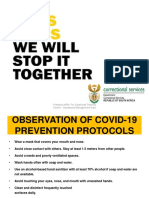 Observation of COVID-19 Prevention Protocols