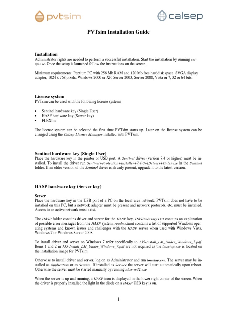 Installation Guide Pvtsim Pdf Microsoft Windows Server Computing