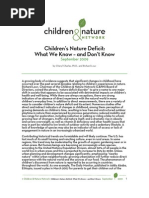Download Childrens Nature Deficit What We Know  and Dont Know by Children  Nature Network Resource Library SN54578321 doc pdf