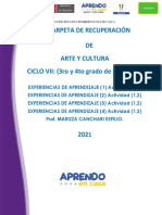 3ro y 4to grado-CARPETA DERECUPERACION-ARTE Y CULTURA-2021