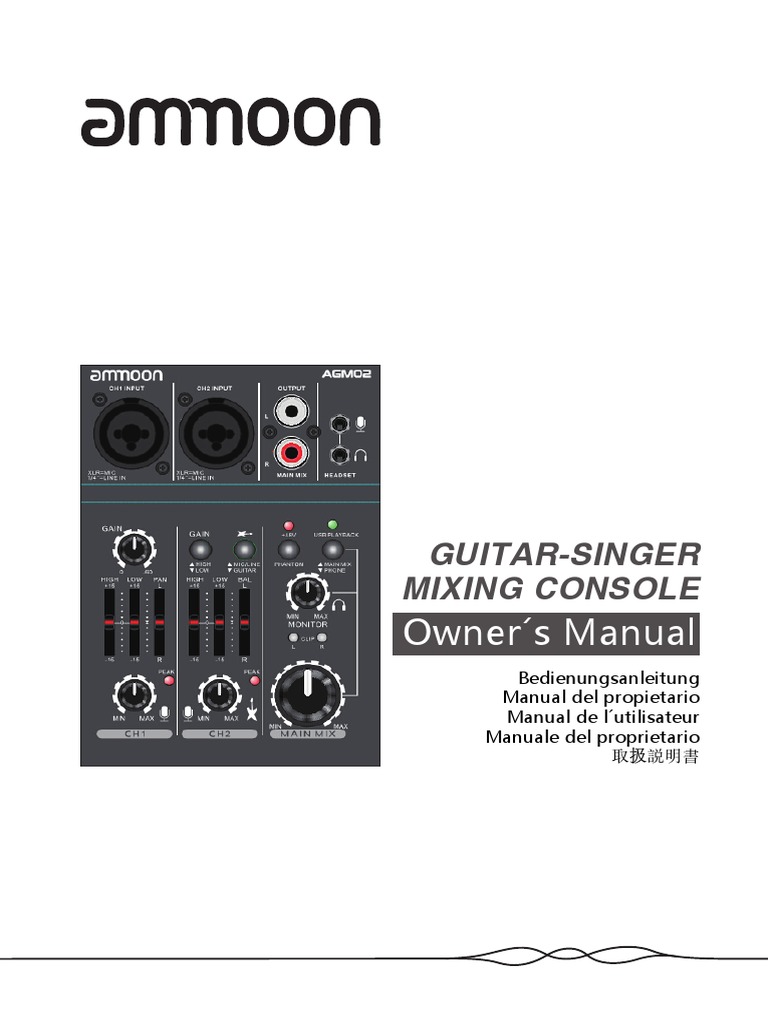 I 3974 Audio Mixer Manual | PDF | Microphone | Headphones