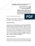 Casación 16705-2017- Lima - Impugnación de sanción disciplinaria - Sindicato