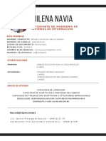 Perfil Milena Navia Ingeniería Sistemas Información