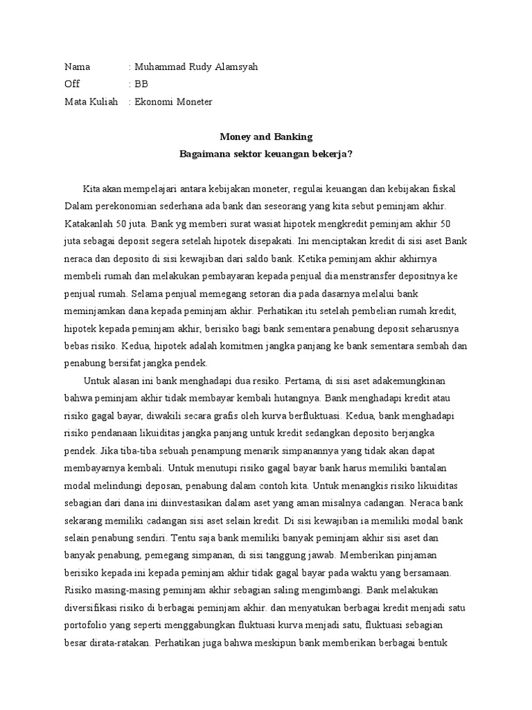 Money and Banking PDF