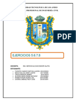 Ejercicios de Ingeniería Civil 5.6.7.8