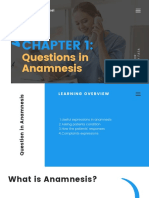 Basic Nurse Level: Questions in Anamnesis