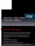 Analisis Pasar Konsumen Dan Perilaku Pembeli