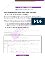 Directive Principles of State Policy Indian Polity Notes