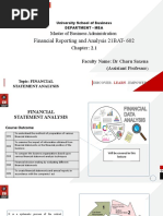 Lecture-1&2 - Introduction of Financial Statement Analysis