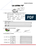 La Letra C para Primero de Primaria