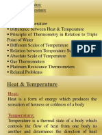 Thermodynamics: Heat & Temperature: Chapter Outline