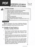 Chapter 4 - Assessing Student Learning Outcomes