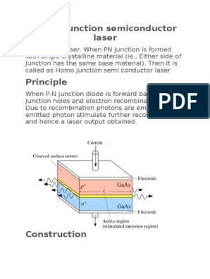 Semiconductor Laser Diode  Construction, Working & Energy Level