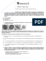 Análises clínicas identificam parasitas intestinais