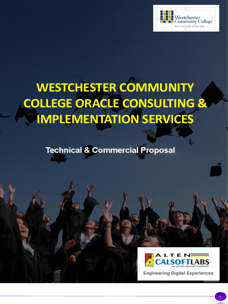 Westchester College-Oracle Consulting Services Response-Prefinal | PDF ...