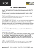 FRM - Financial Risk Management: Overview of FRM Exam