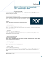 Atualização Da Diretriz de Prevenção Cardiovascular Da Sociedade Brasileira de Cardiologia - 2019