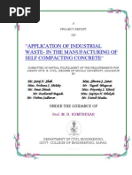 Download Project Report on Self Compacting Concrete by Sunilkumar Ce SN54580023 doc pdf