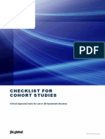 Checklist For Cohort Studies