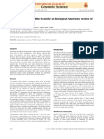 Commonly Used UV Filter Toxicity On Biological Functions: Review of Last Decade Studies