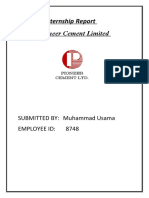 Internship Report of Muhammad Usama