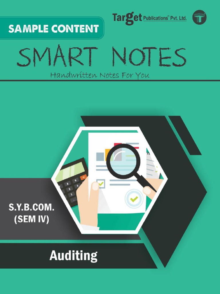 AUDIT Sybcom Sem 4 Auditing Smart Notes CHAPTER 3 | PDF | Audit