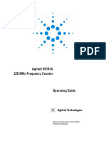 Agilent 53181A 225 MHZ Frequency Counter: Manual Part Number 53181-90001 Printed in Malaysia