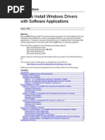 How To Install Windows Drivers With Software Applications: August 1, 2006