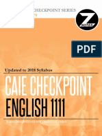 Caie Checkpoint English Writing