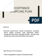 Acceptance Sampling Plan