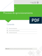 Procesos de Aprovisionamiento: Contenido