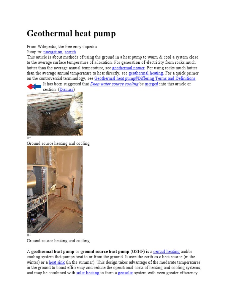 Geothermal Heat Pump | PDF | Heat Pump | Hvac