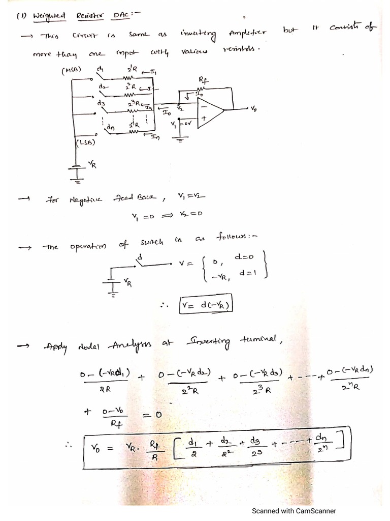 Binary Weighted Resistor DAC PDF