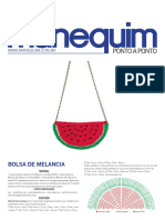 Revista Manequim - Gráfico Bolsa Melancia de Crochê