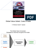 Global Value Added: Costs of Trade: © Professor Daniel F. Spulber