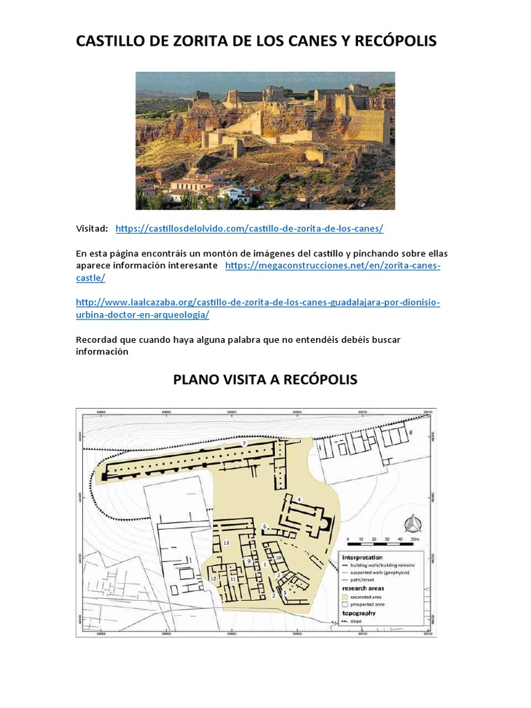 Mapa y Visita a Recópolis y Zorita | PDF | Ciencias sociales | Viajes y ...