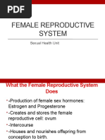 Female Reproductive System: Sexual Health Unit