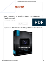 Sony Vegas Pro 10 Serial Number + Crack Keygen Free Download