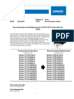 NO: PC-416 Product: Cp1E Date: April 2021 Type: Discontinuation Notice