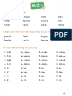 I. Tập đọc các âm sau đây