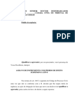 Modelo de Petição de Agravo de Instrumento - Terapia Negada Por Plano de Saúde