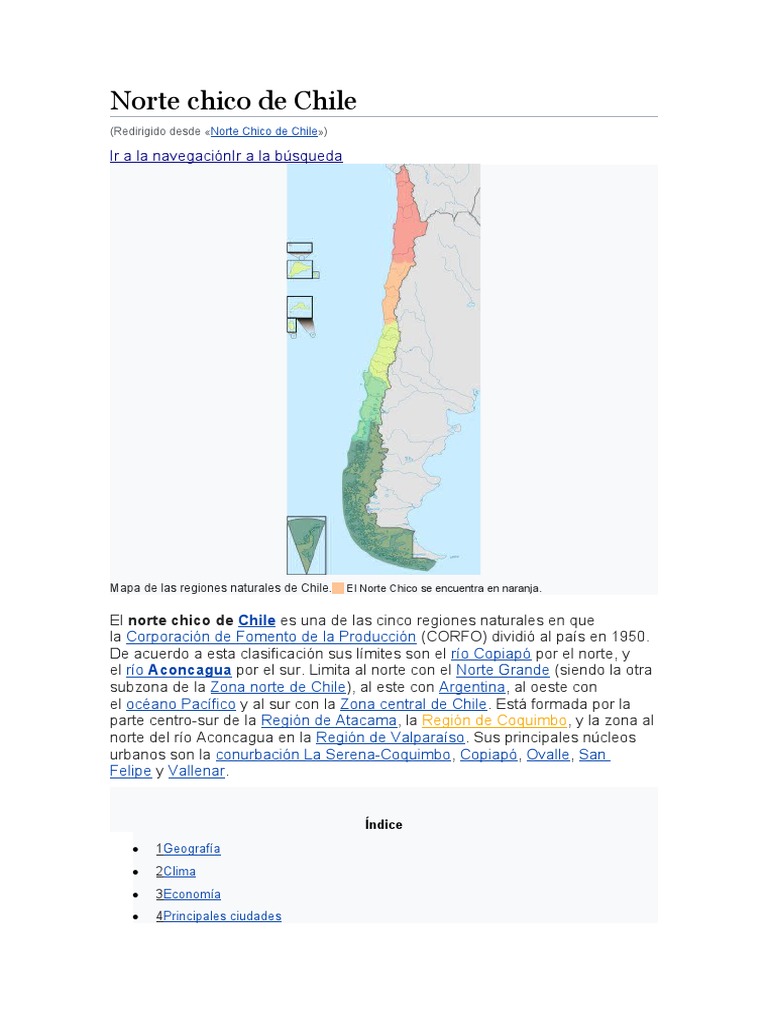 Características del Norte Chico de Chile | PDF | Viajes y turismo