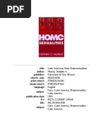 Latin American Male Homosexualities by Stephen O. Murray | PDF ...