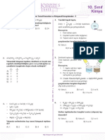 Sınıf Kimya: Kimyanın Temel Kanunları Ve Kimyasal Hesaplamalar - 5