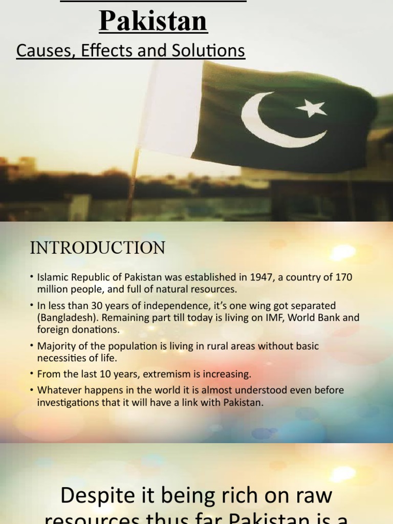 Presentation - Issues of Pakistan | PDF