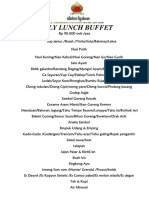 Daily Lunch Buffet 2019