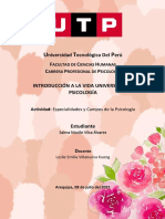 IVU - S16 - Especialidades y Campos de La Psicología - SalmaVilca