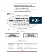 Les Proportions Dans Les Meures Arabes