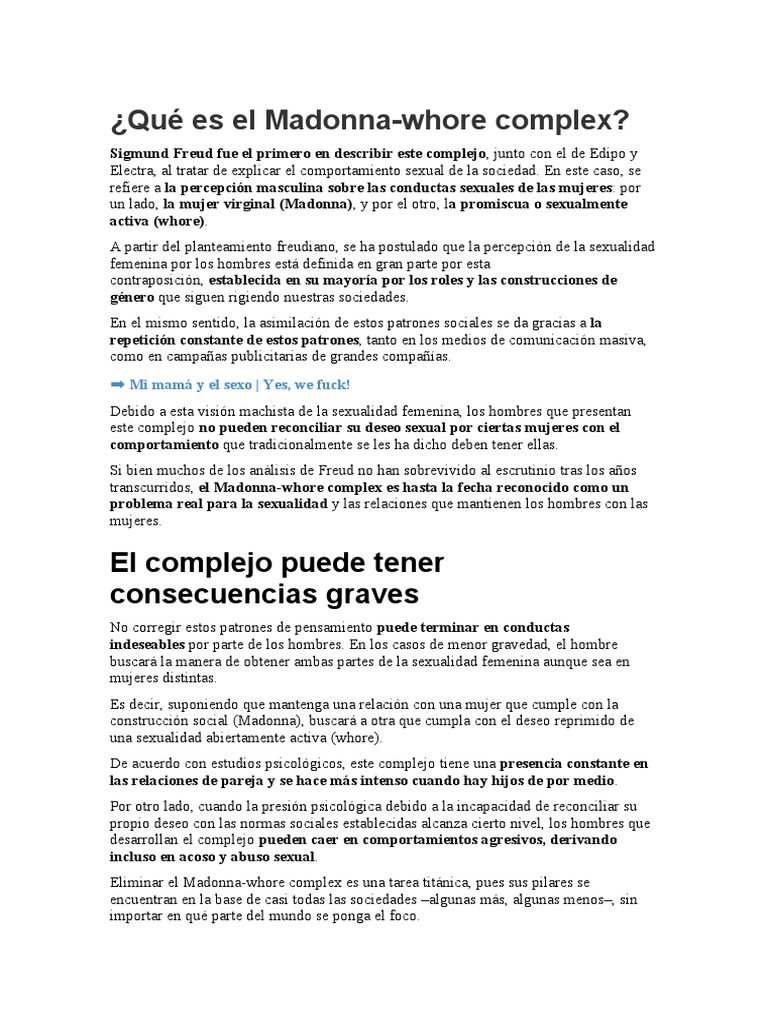 Madonna PDF Comportamiento Sigmund Freud